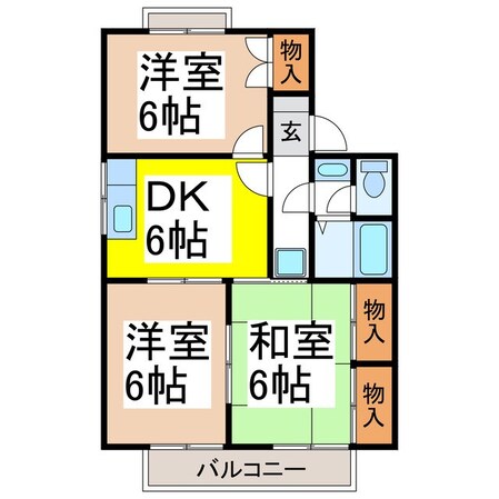 アーバンタウン北沢Ｃ棟の物件間取画像